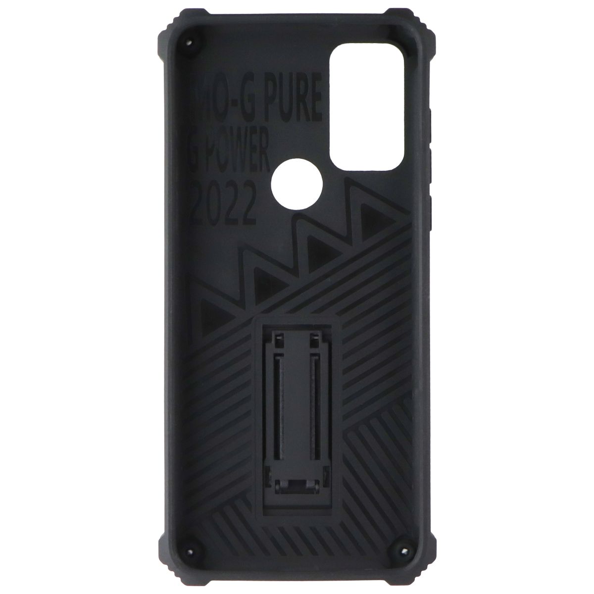 MyBat Sturdy Hybrid Case with Kickstand for Motorola Moto G Play (2023) - Black Cell Phone - Cases, Covers & Skins MyBat Pro - Simple Cell Bulk Wholesale Pricing - USA Seller