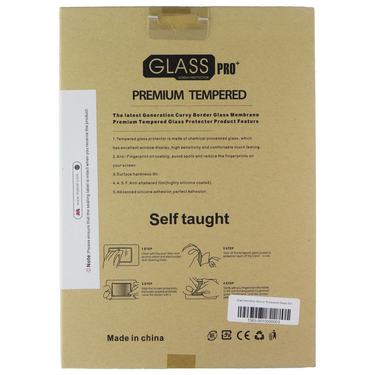 MyBat Tempered Glass Tablet Screen Protector for Apple iPad Mini 3 iPad/Tablet Accessories - Screen Protectors MyBat - Simple Cell Bulk Wholesale Pricing - USA Seller