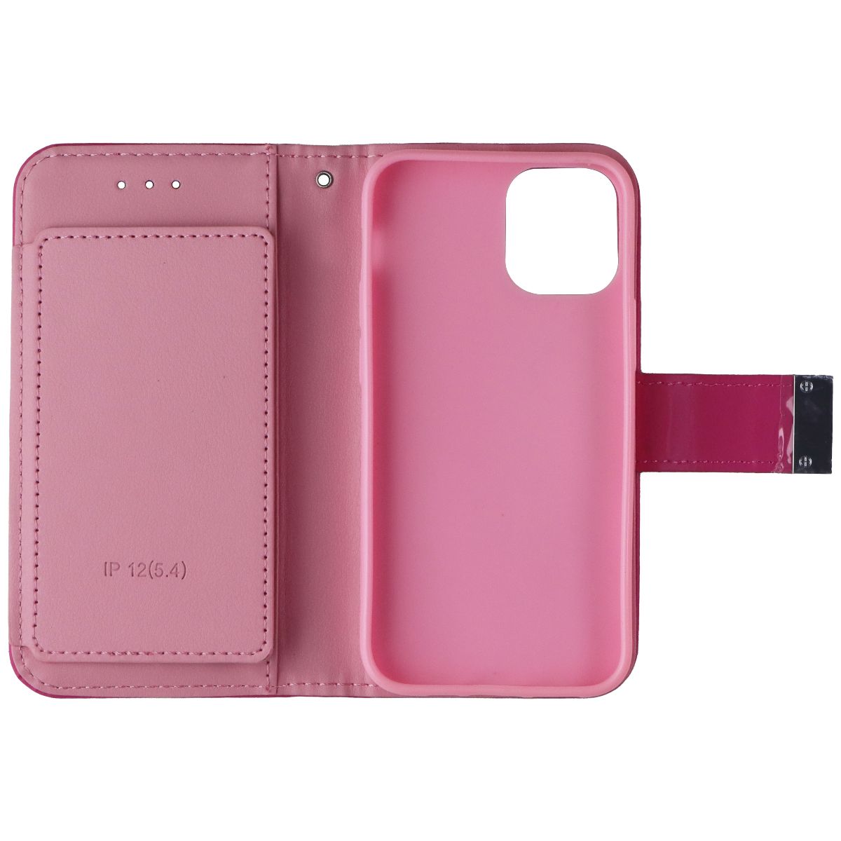 MyBat MyJacket Wallet Case for Apple iPhone 12 Mini - Hot Pink Cell Phone - Cases, Covers & Skins MyBat - Simple Cell Bulk Wholesale Pricing - USA Seller