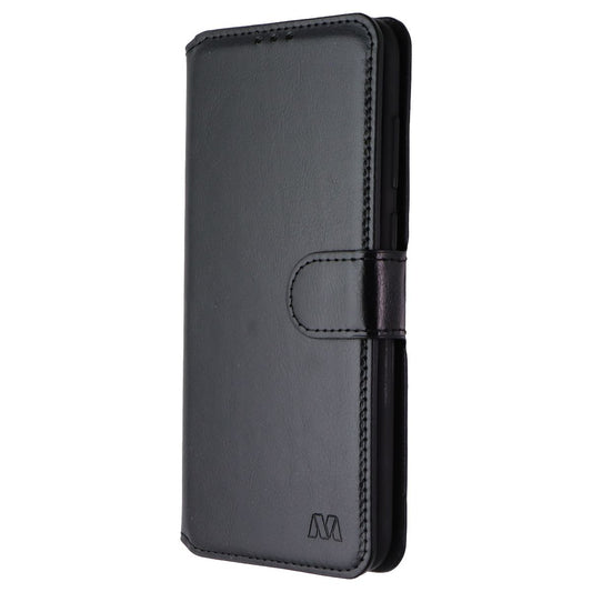 MyBat MyJacket Wallet Element Series Case for Samsung Galaxy A11 - Black Leather Cell Phone - Cases, Covers & Skins MyBat - Simple Cell Bulk Wholesale Pricing - USA Seller