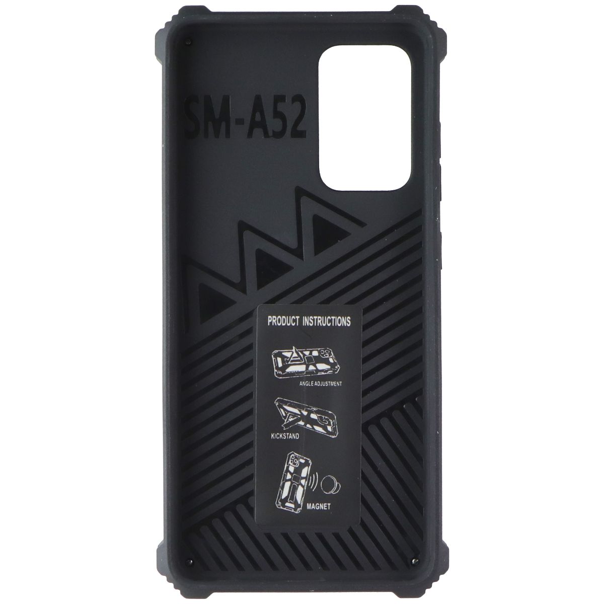 MyBat Rugged Kickstand Case for Samsung Galaxy A52 5G - Black Cell Phone - Cases, Covers & Skins MyBat - Simple Cell Bulk Wholesale Pricing - USA Seller