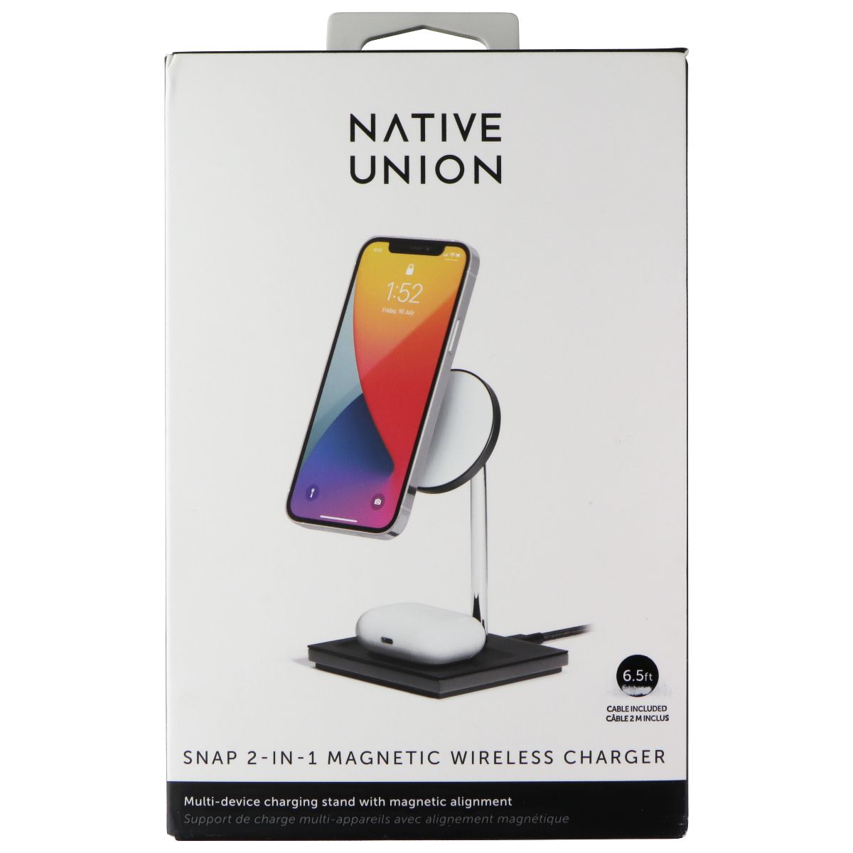 Native Union Snap 2-in-1 Magnetic Wireless Charger Stand for Apple Devices Cell Phone - Chargers & Cradles Native Union - Simple Cell Bulk Wholesale Pricing - USA Seller