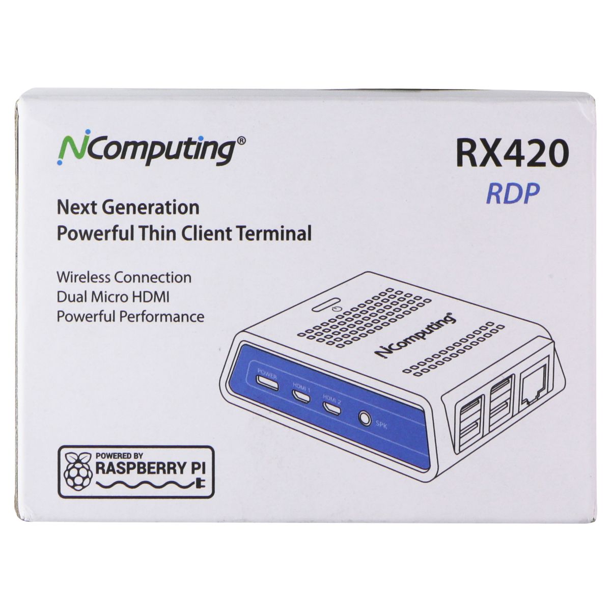 NComputing RX420(RDP) Thin Client for Microsoft AVD/RDS/Verde VDI/vSpace Pro Ent Computer/Network - USB Cables, Hubs & Adapters NComputing - Simple Cell Bulk Wholesale Pricing - USA Seller