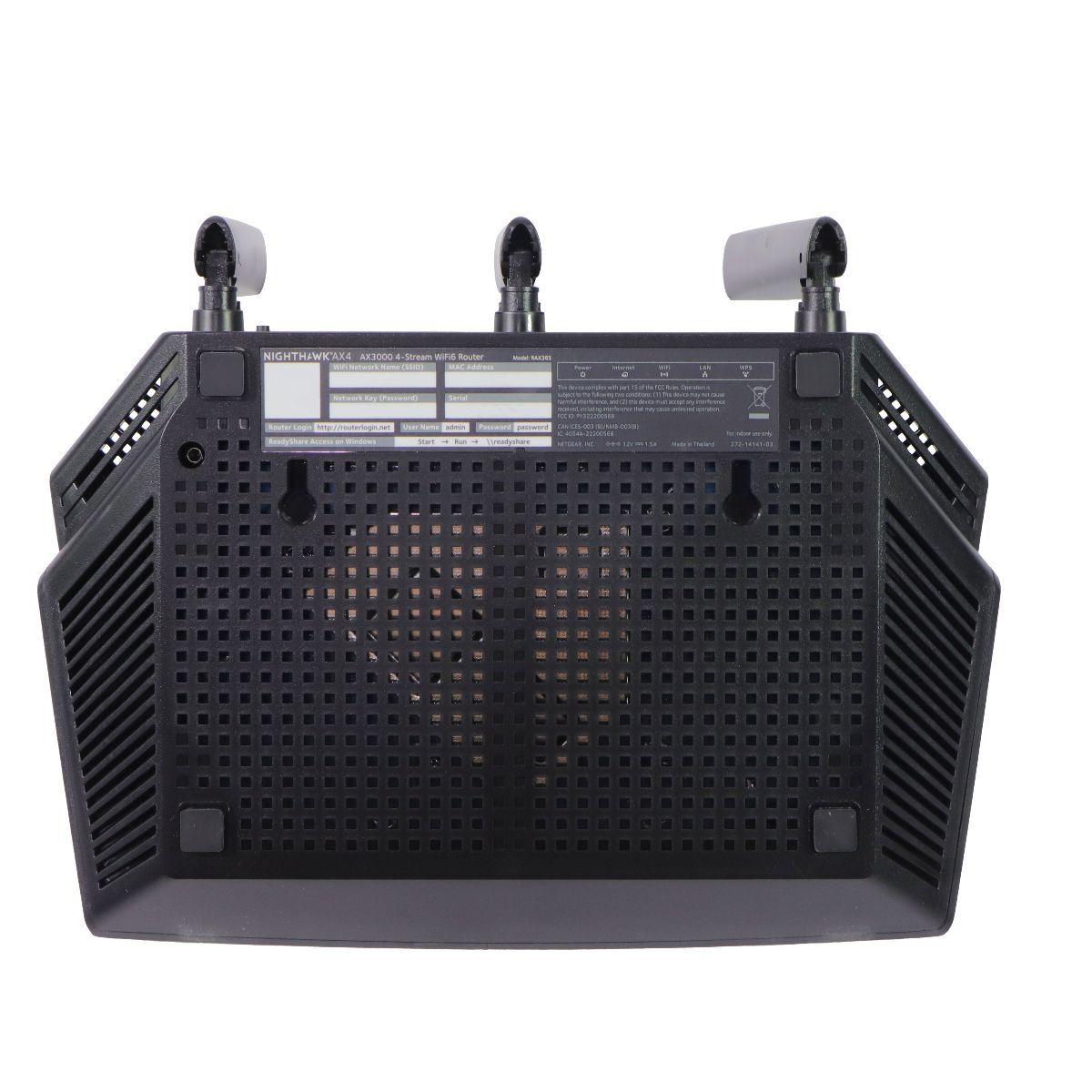 Netgear Nighthawk 4-Stream AX3000 Dual-Band WiFi 6 Router (RAX36S) - Black Networking - Wireless Wi-Fi Routers Netgear - Simple Cell Bulk Wholesale Pricing - USA Seller