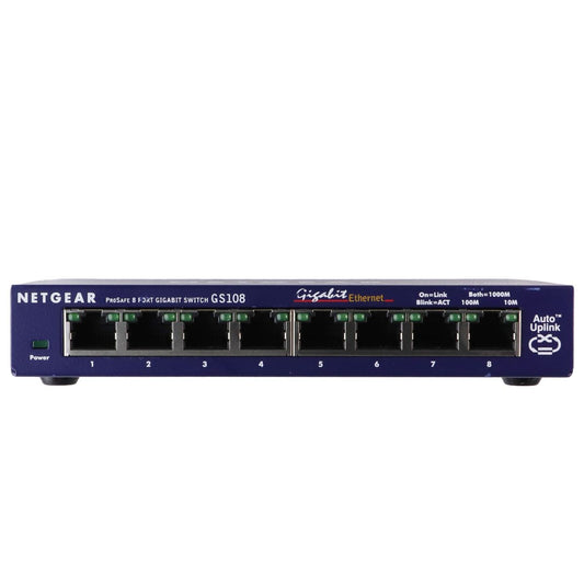 NETGEAR 8 Port Gigabit Ethernet Unmanaged Switch GS108v3 Network Hub Networking - Network Switches Netgear - Simple Cell Bulk Wholesale Pricing - USA Seller