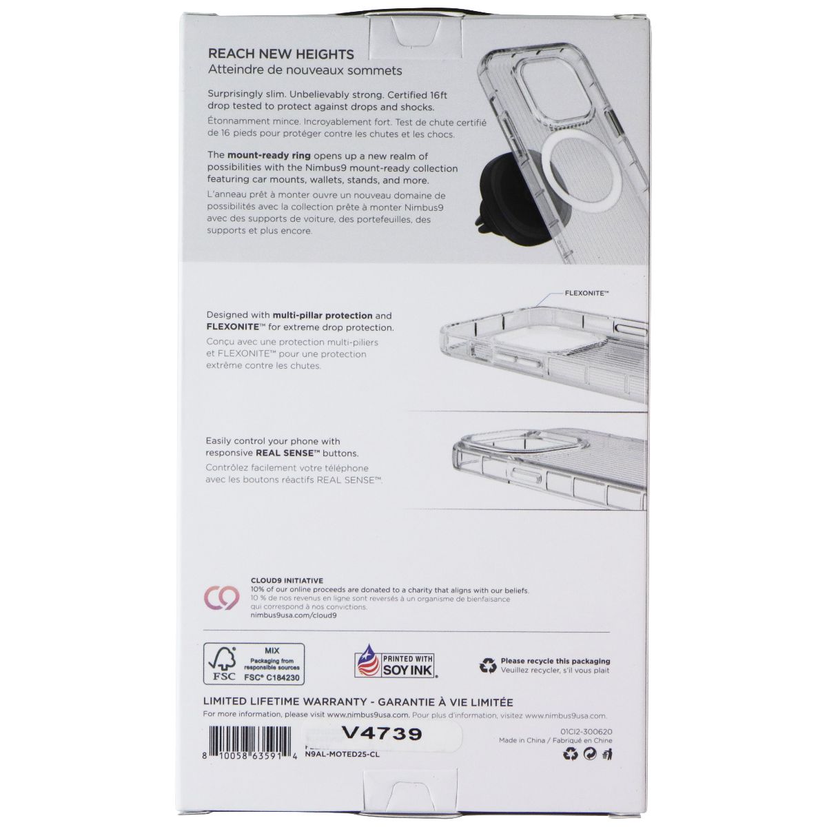 Nimbus9 Alto 2 Magnetic Case for Motorola Edge (2025) - Clear Cell Phone - Cases, Covers & Skins Nimbus9 - Simple Cell Bulk Wholesale Pricing - USA Seller