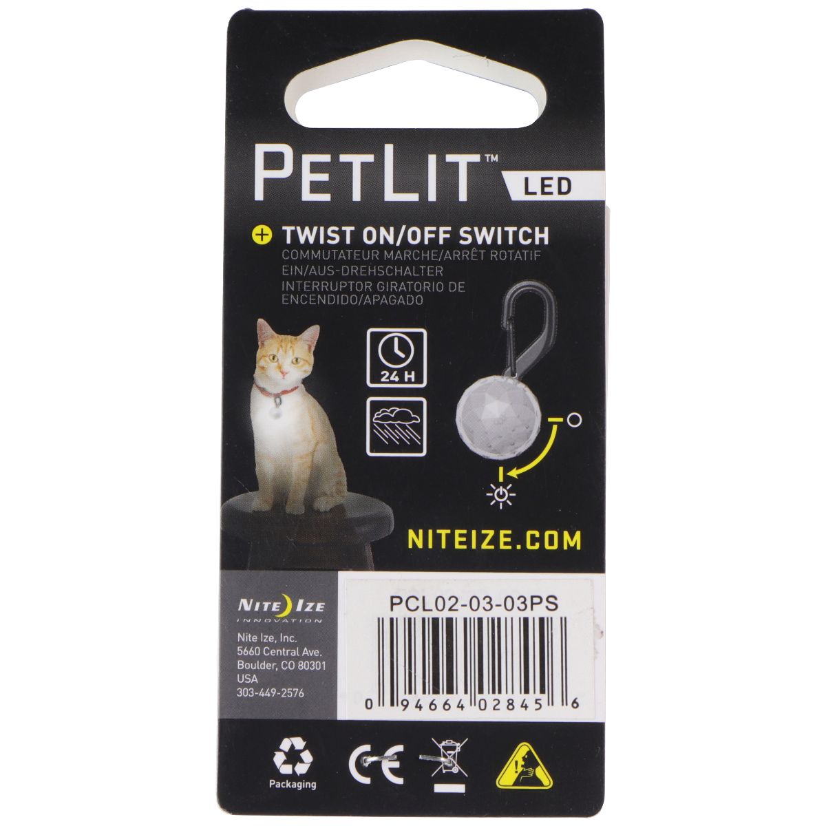 Nite Ize PetLit LED Collar Light - Blue Burst Other Sporting Goods Nite Ize - Simple Cell Bulk Wholesale Pricing - USA Seller