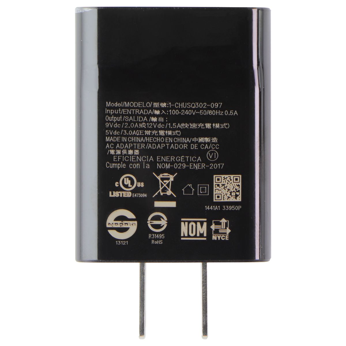 Nokia USB-A 9V/2A Wall Charger (1-CHUSQ302-097) - Black Parts & Accessories - Chargers & Cradles Nokia - Simple Cell Bulk Wholesale Pricing - USA Seller
