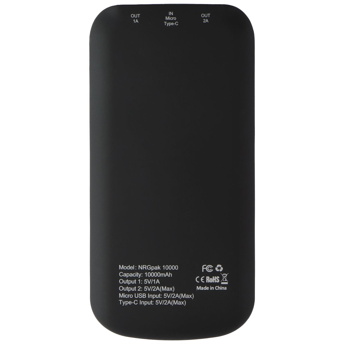 Ghostek Life NRGpak+ (10,000mAh) Portable Dual USB Power Bank - Black Cell Phone - Chargers & Cradles Ghostek - Simple Cell Bulk Wholesale Pricing - USA Seller