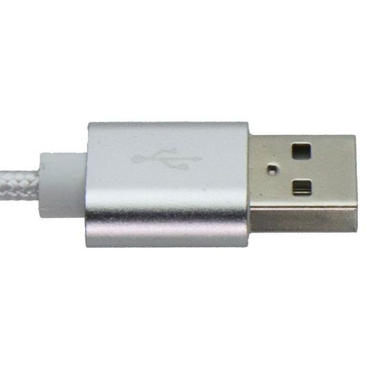 Ondigo 3FT USB-A to USB-C Fast Charge + Data Braided Cable - White Cell Phone - Cables & Adapters Ondigo - Simple Cell Bulk Wholesale Pricing - USA Seller