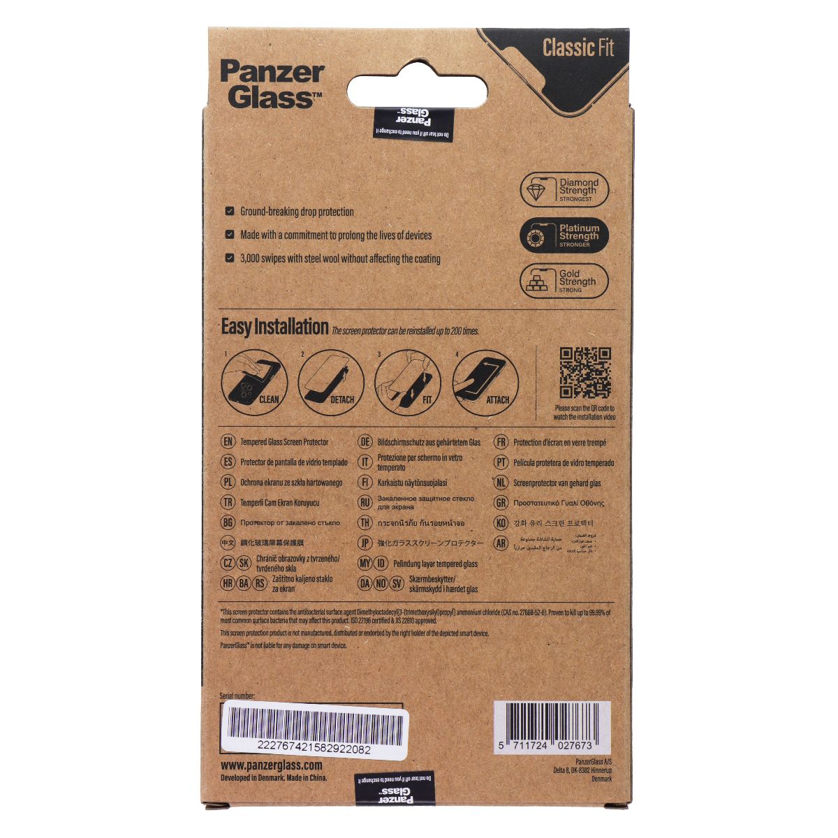 PanzerGlass Platinum Strength Screen Protector for Apple iPhone 14/13/13 Pro Cell Phone - Screen Protectors PanzerGlass - Simple Cell Bulk Wholesale Pricing - USA Seller