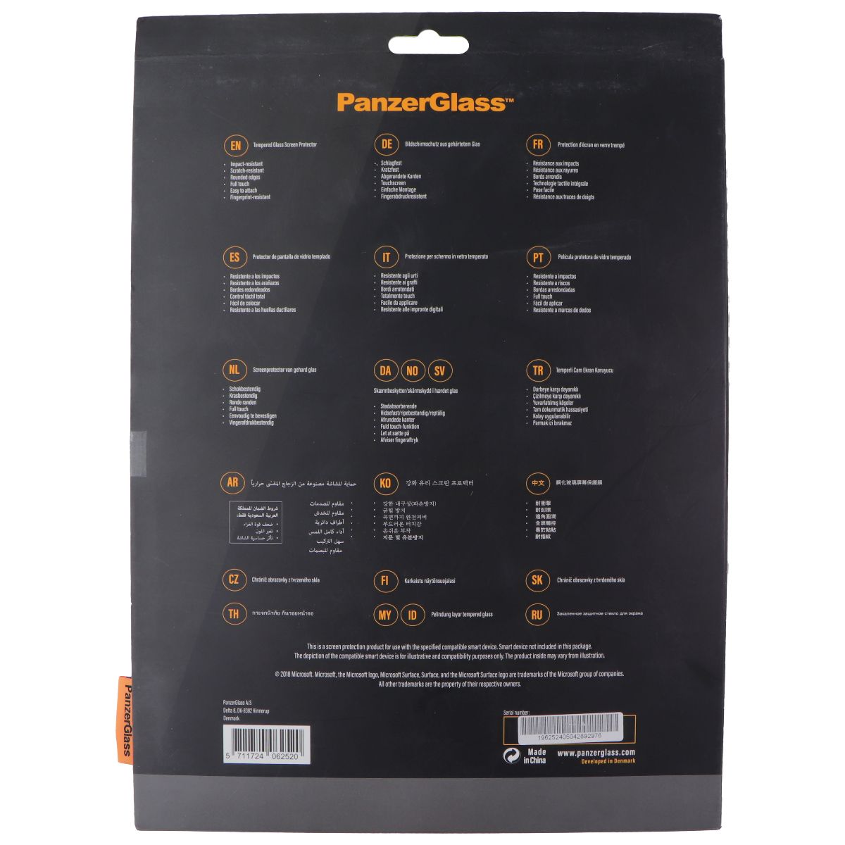 PanzerGlass Edge to Edge Glass Screen Protector for Microsoft Surface Book 13.5