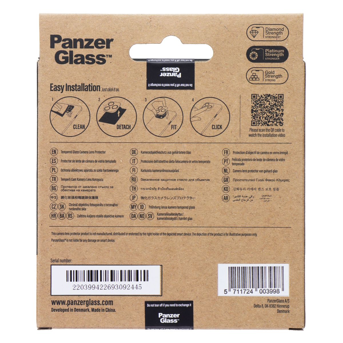 PanzerGlass PicturePerfect Camera Lens Protector for iPhone 14 / 14 Plus Cell Phone - Screen Protectors PanzerGlass - Simple Cell Bulk Wholesale Pricing - USA Seller
