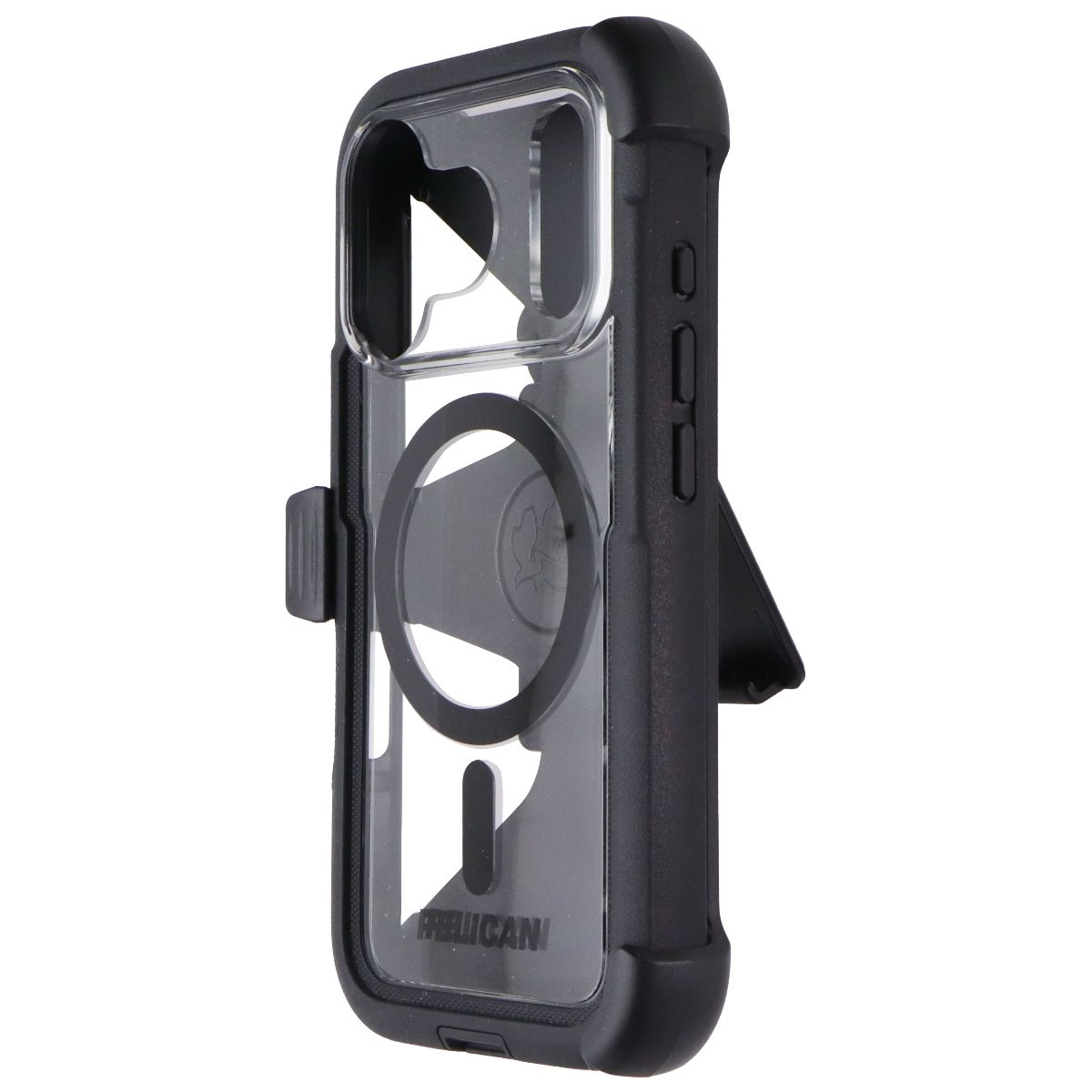 Pelican Voyager Case + Holster for MagSafe for Apple iPhone 17 Pro - Black/Clear Cell Phone - Cases, Covers & Skins Pelican - Simple Cell Bulk Wholesale Pricing - USA Seller