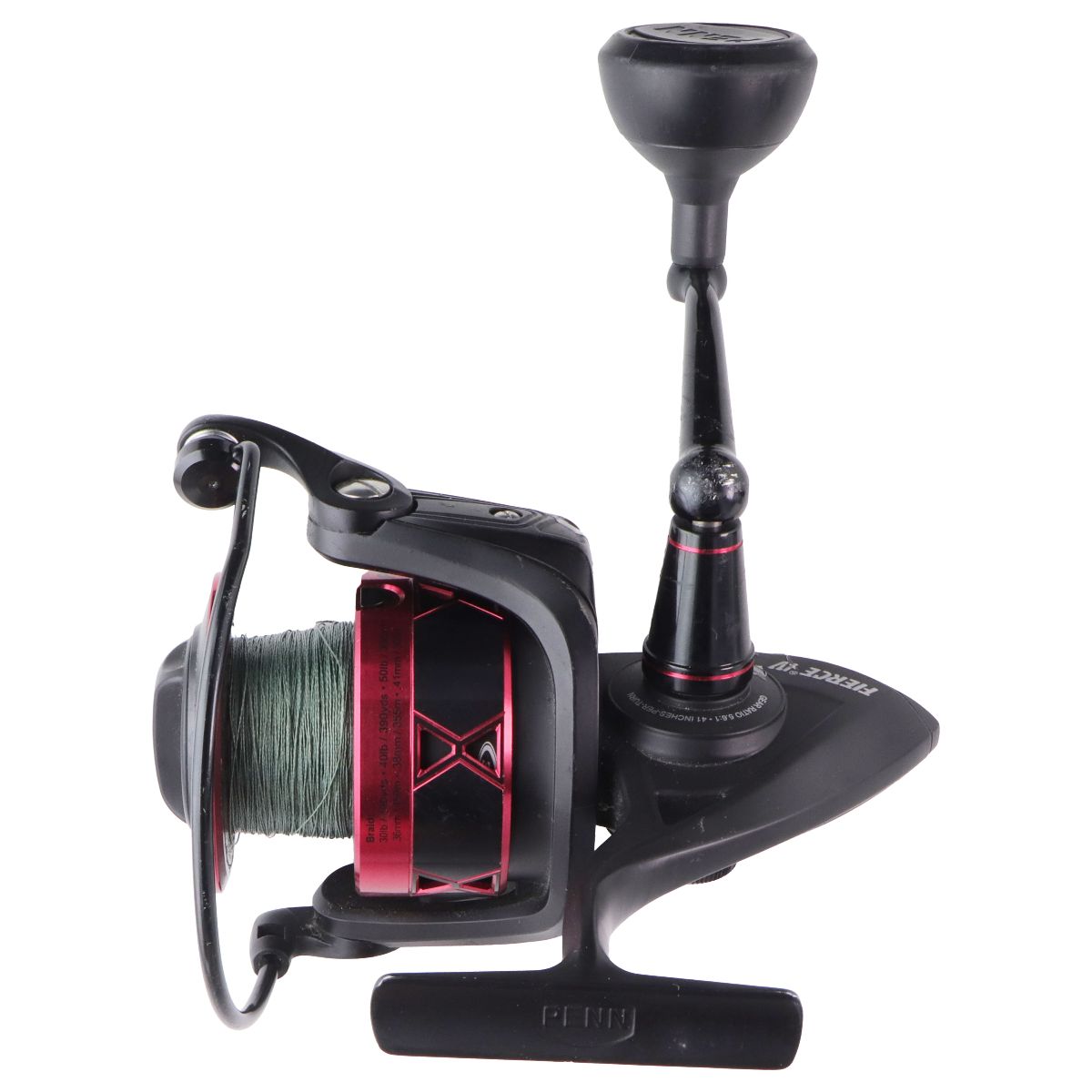 PENN Fierce IV HT-100 Spinning Reel for Fishing Rods (6000 / 5.6:1) - Red