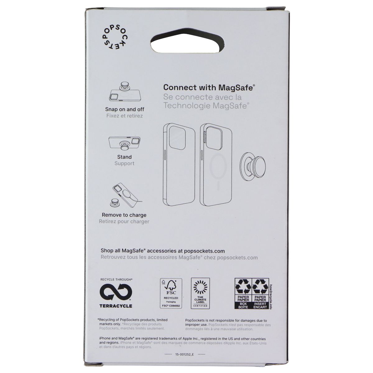 PopSockets Magnetic Phone Grip and Stand for MagSafe - Dusty Rose Cell Phone - Mounts & Holders PopSockets - Simple Cell Bulk Wholesale Pricing - USA Seller
