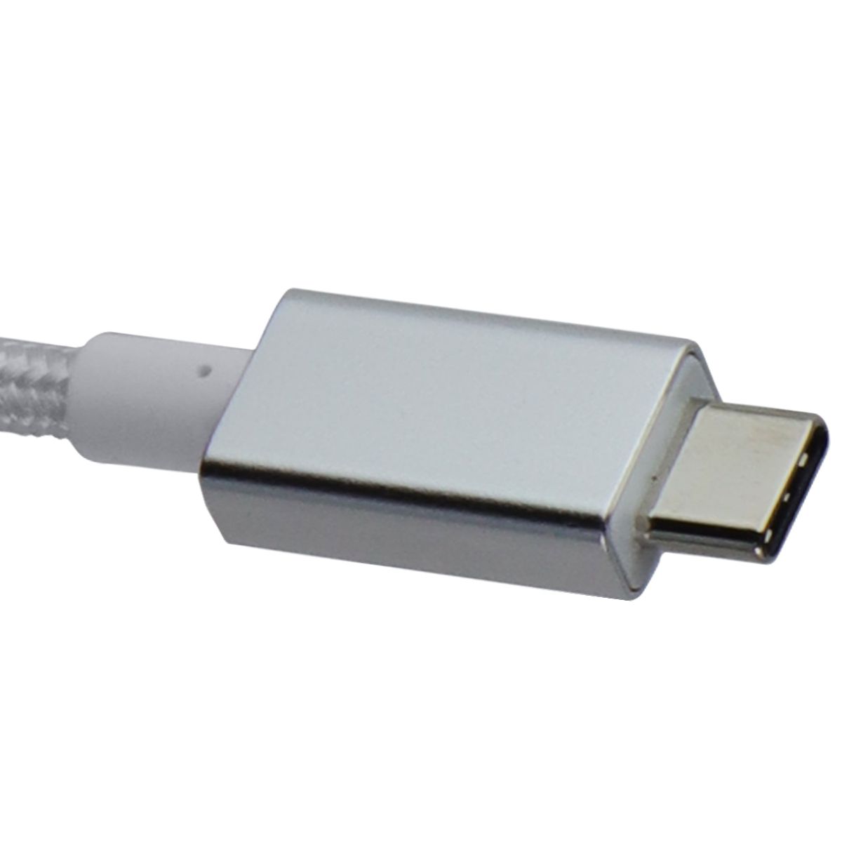 PowerLab 10FT USB-C to USB-C Braided Charge-Sync Cable - White Cell Phone - Cables & Adapters PowerLab - Simple Cell Bulk Wholesale Pricing - USA Seller