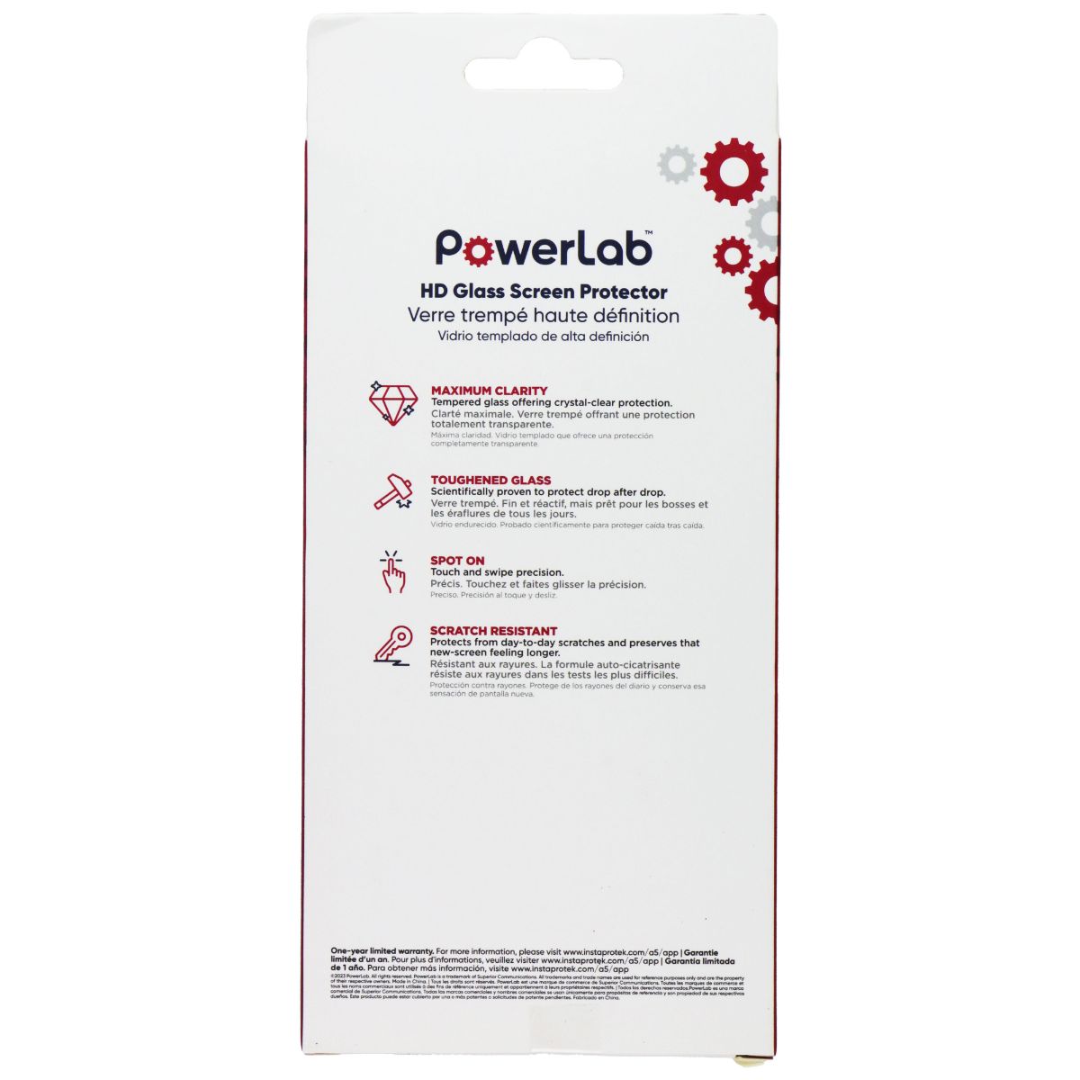 PowerLab HD Glass Screen Protector for Apple iPhone 14/13 Cell Phone - Screen Protectors PowerLab - Simple Cell Bulk Wholesale Pricing - USA Seller