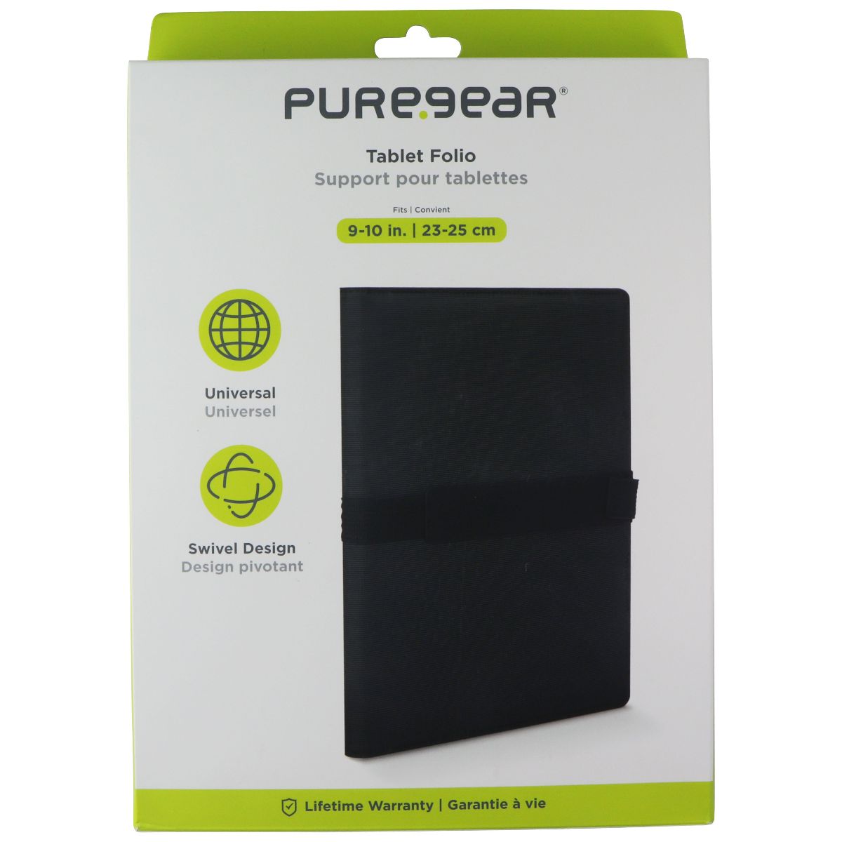PureGear Universal Tablet Folio for 9-10 in. Tablets - Black iPad/Tablet Accessories - Cases, Covers, Keyboard Folios PureGear - Simple Cell Bulk Wholesale Pricing - USA Seller