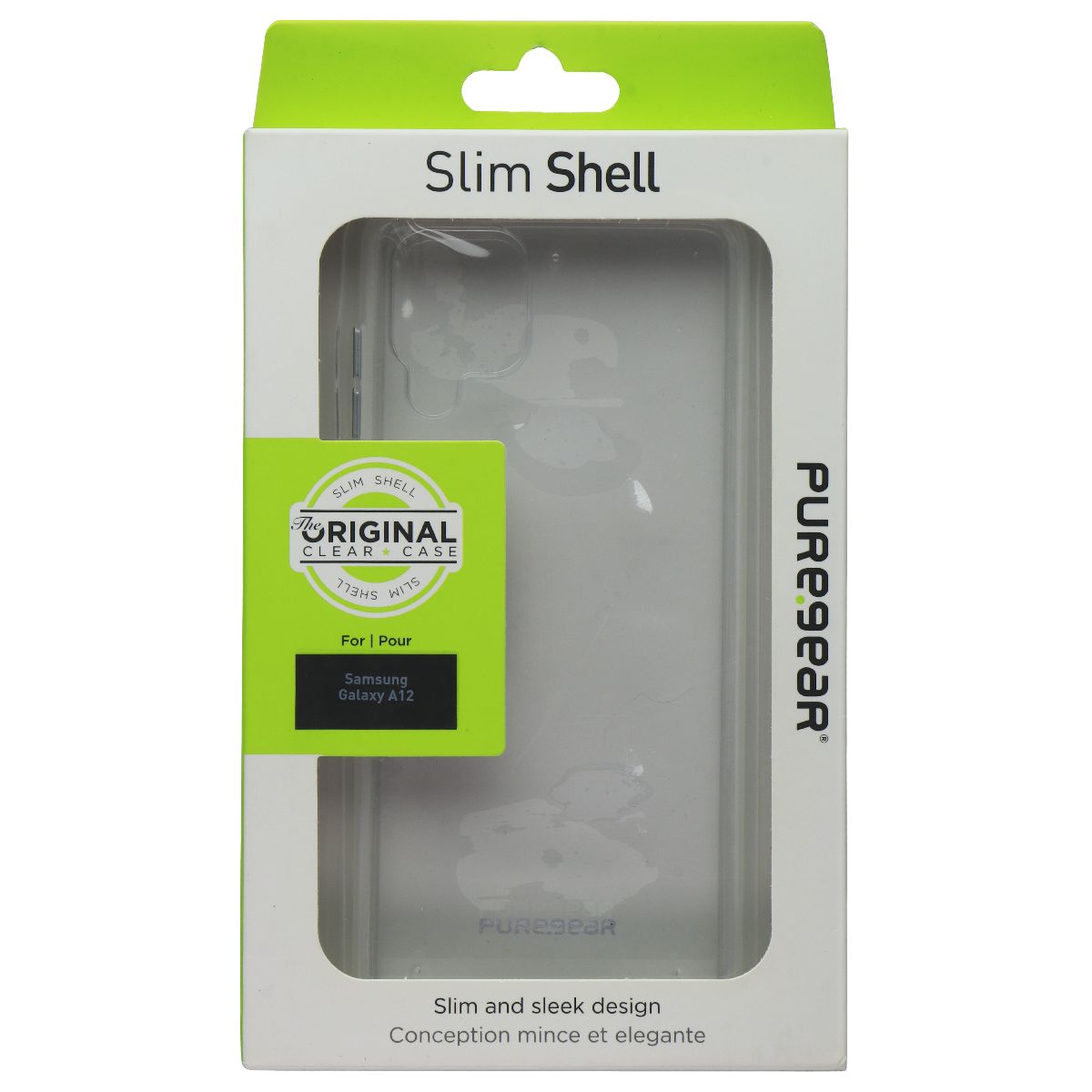 PureGear Slim Shell Series Case for Samsung Galaxy A12 - Clear Cell Phone - Cases, Covers & Skins PureGear - Simple Cell Bulk Wholesale Pricing - USA Seller