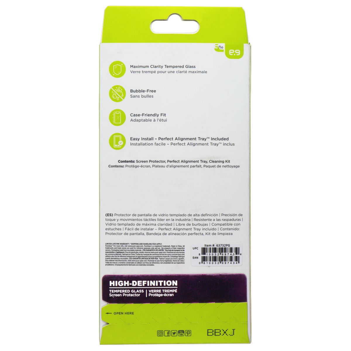 PureGear High-Definition Tempered Glass for Google Pixel 6 - Clear Cell Phone - Screen Protectors PureGear - Simple Cell Bulk Wholesale Pricing - USA Seller