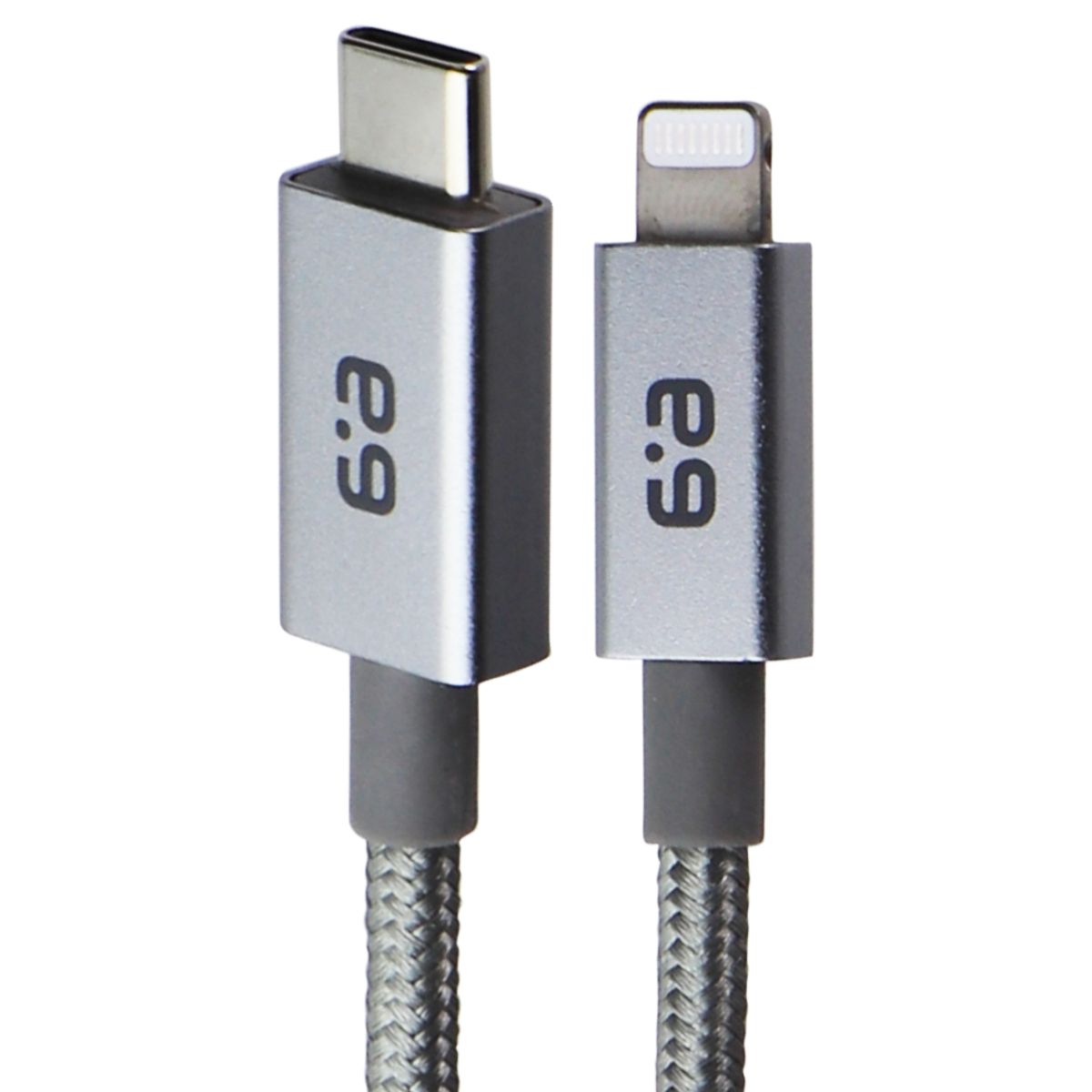 PureGear (10-Ft) Braided USB-C to Lightning 8-Pin Charge/Sync Cable - Space Gray Cell Phone - Cables & Adapters PureGear - Simple Cell Bulk Wholesale Pricing - USA Seller