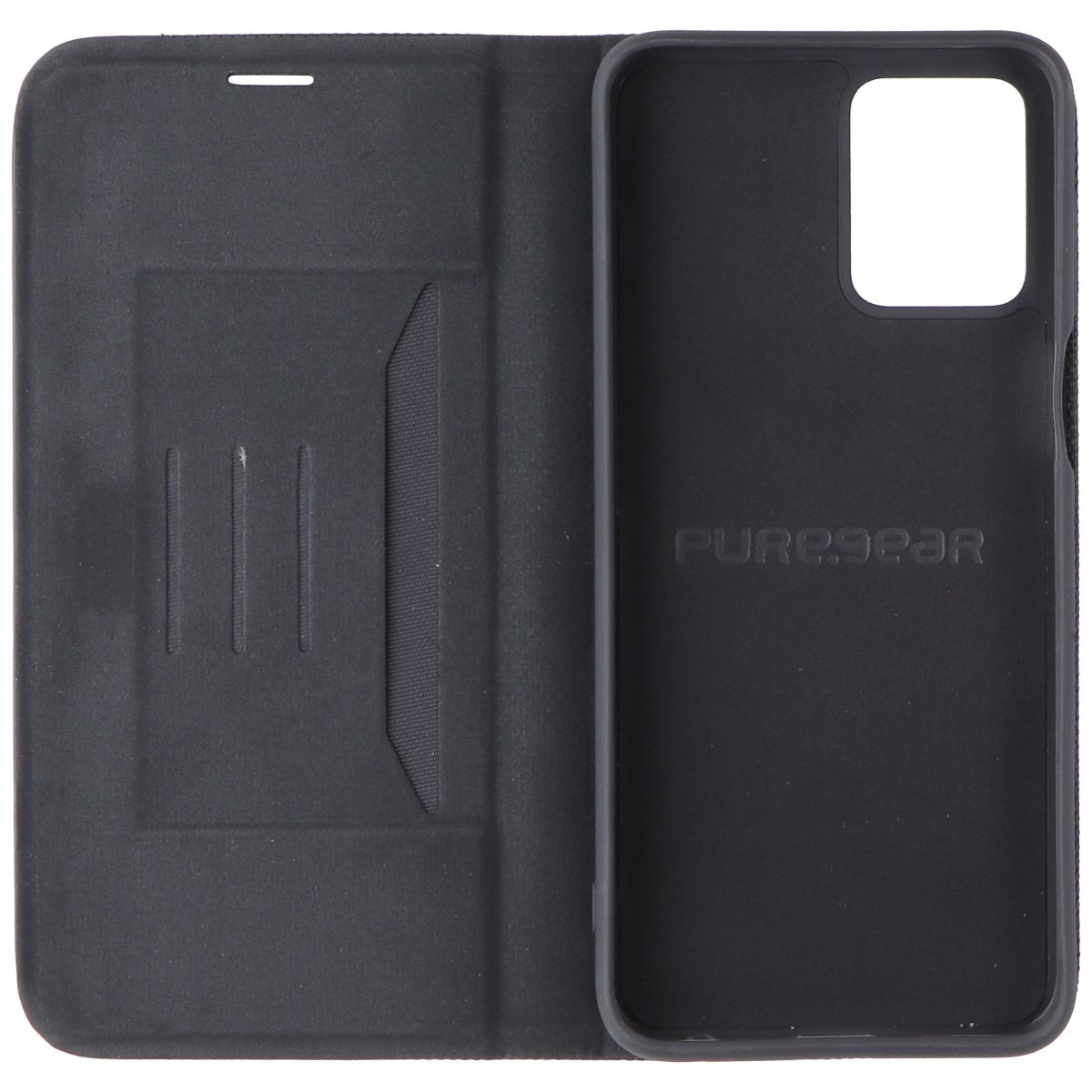 PureGear Express Folio Case for Motorola Moto G 5G (2023) - Black Cell Phone - Cases, Covers & Skins PureGear - Simple Cell Bulk Wholesale Pricing - USA Seller