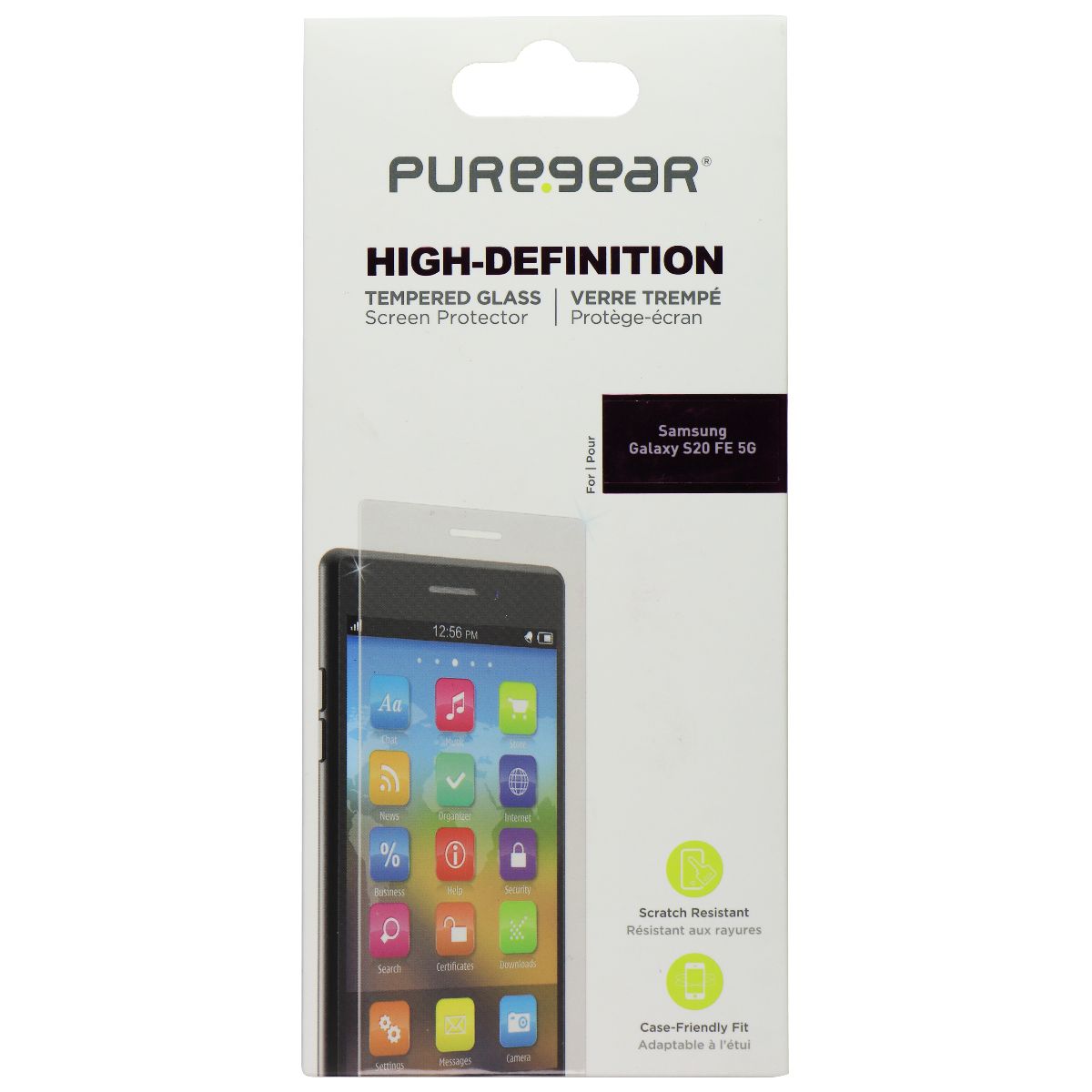 PureGear High Definition Tempered Glass for Samsung Galaxy S20 FE 5G Cell Phone - Screen Protectors PureGear - Simple Cell Bulk Wholesale Pricing - USA Seller