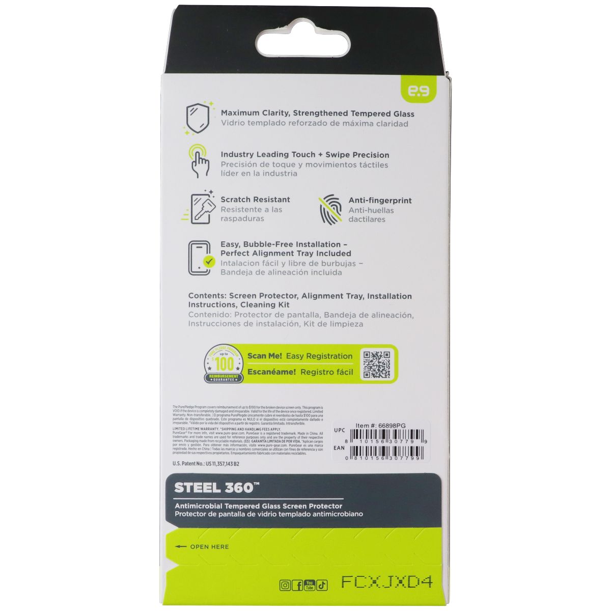 PureGear Steel 360 Tempered Glass Screen Protector for Samsung Galaxy S26+ Plus