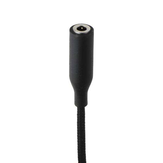 Quikcell Braided Audio Adapter Cable 8-Pin to 3.5mm Headphone Jack - Black Cell Phone - Cables & Adapters Quikcell - Simple Cell Bulk Wholesale Pricing - USA Seller