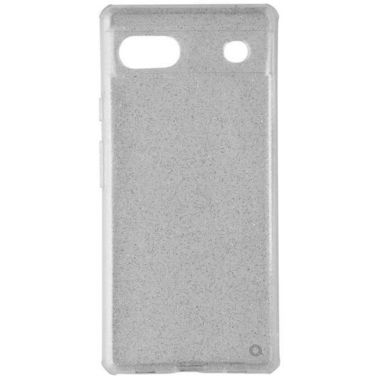 Quikcell Icon Silver Shimmer Case for Google Pixel 6a - Glitter/Clear Cell Phone - Cases, Covers & Skins Quikcell - Simple Cell Bulk Wholesale Pricing - USA Seller