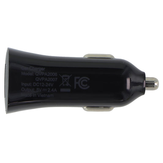 Quikcell Power Pack 2.4A Car Charger with 4ft USB-A to Micro-USB Cable - Black Cell Phone - Cables & Adapters Quikcell - Simple Cell Bulk Wholesale Pricing - USA Seller