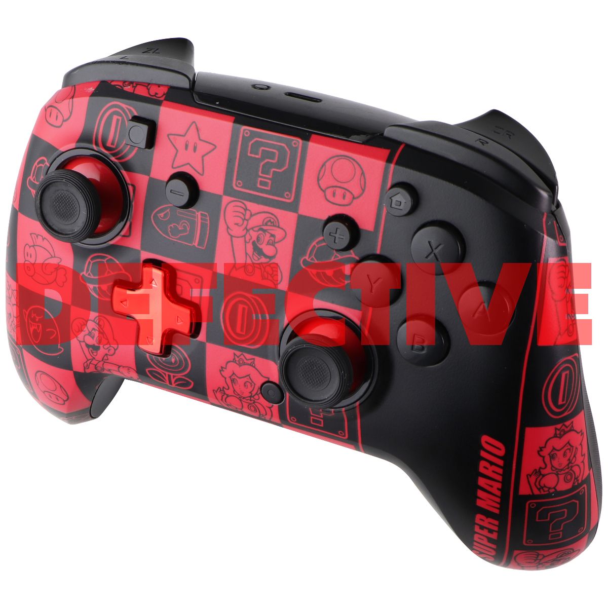 PDP REMATCH GLOW Enhanced Wireless Controller for Nintendo Switch - Mario Icon Gaming/Console - Controllers & Attachments PDP - Simple Cell Bulk Wholesale Pricing - USA Seller