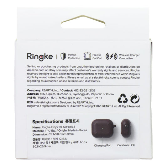 Ringke Onyx Keychain Case for Apple AirPods 3rd Gen - Burgundy iPod, Audio Player Accessories - Cases, Covers & Skins Ringke - Simple Cell Bulk Wholesale Pricing - USA Seller