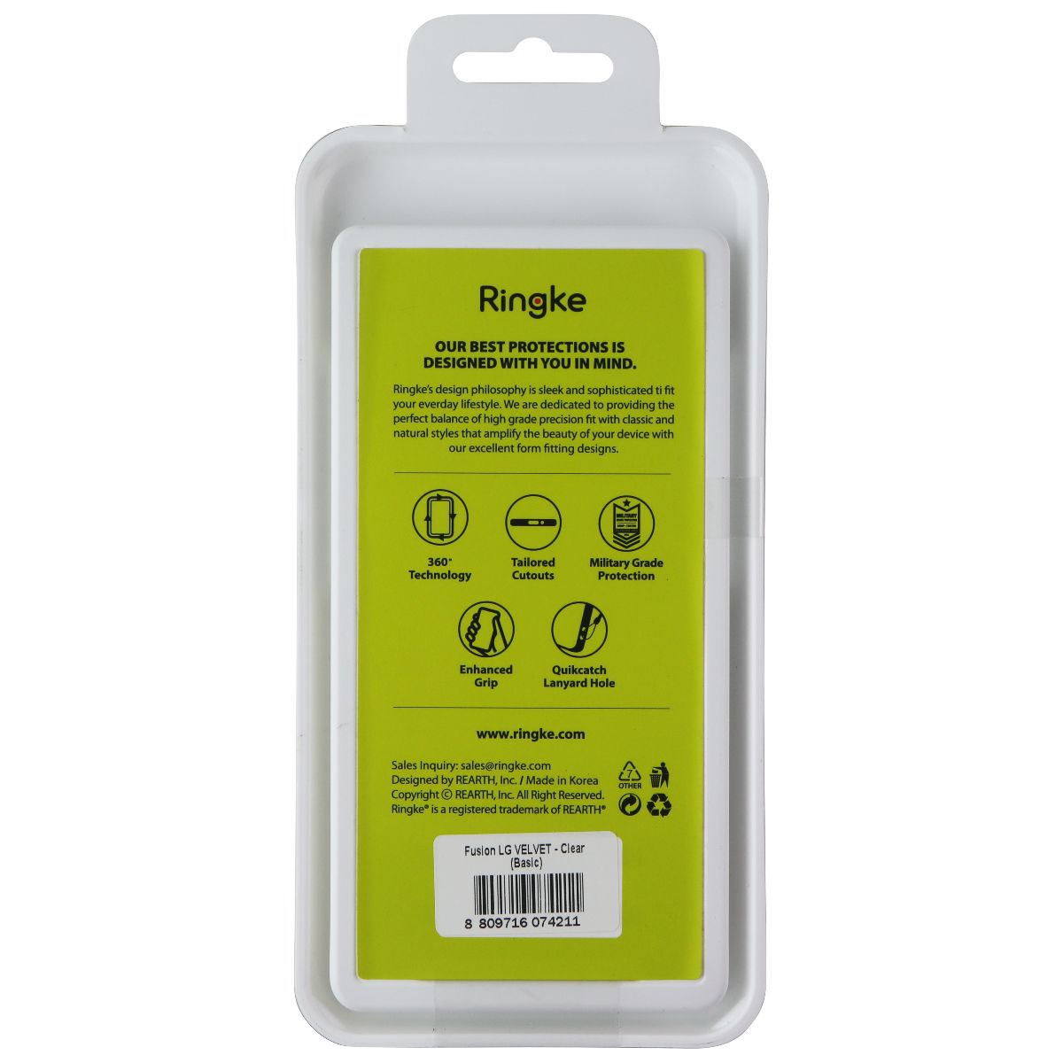 Ringke Fusion Case for LG Velvet - Clear Cell Phone - Cases, Covers & Skins Ringke - Simple Cell Bulk Wholesale Pricing - USA Seller