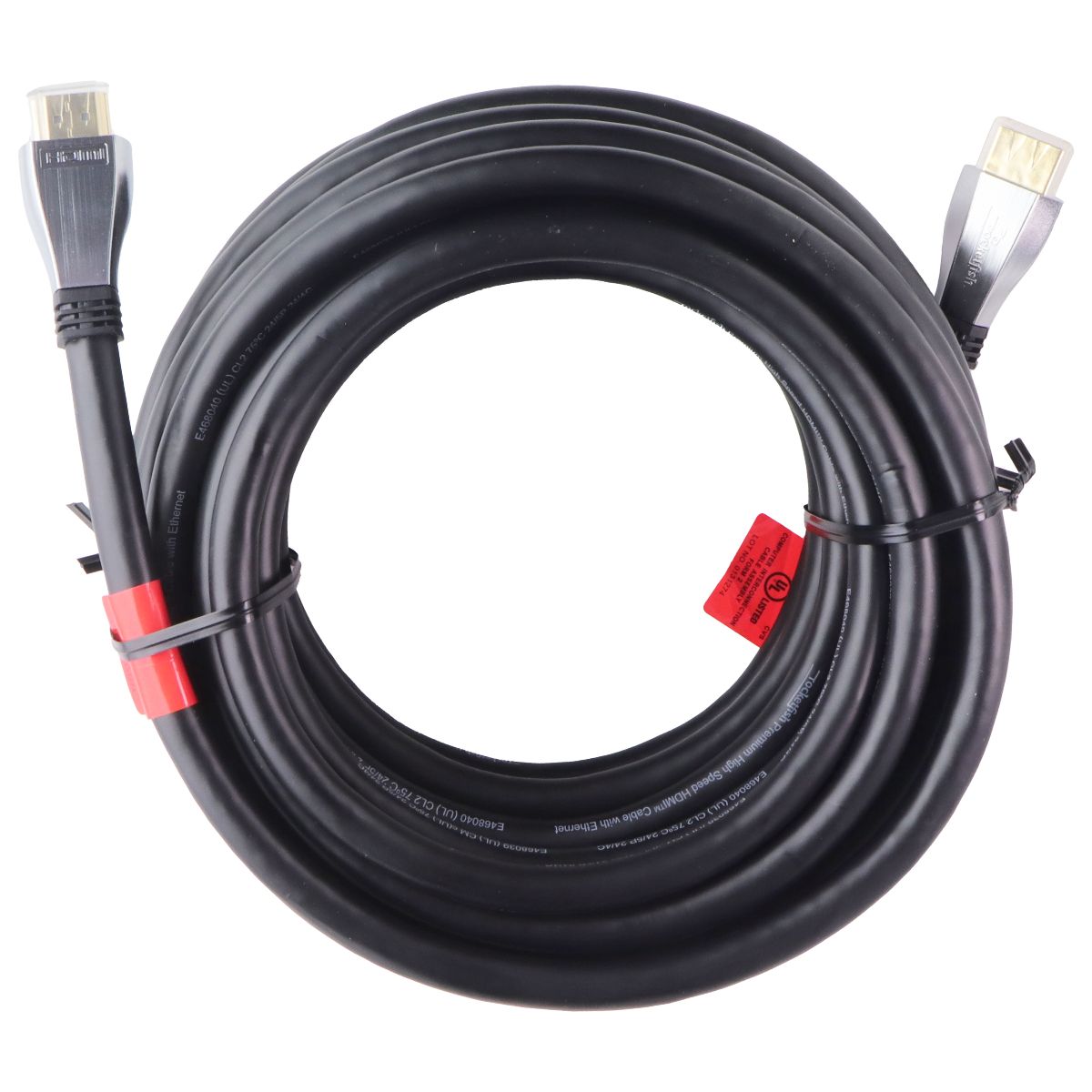 Rocketfish Premium High-Speed HDMI Cable with Ethernet - Male to Male - 24ft TV, Video & Audio Accessories - Video Cables & Interconnects Rocketfish - Simple Cell Bulk Wholesale Pricing - USA Seller