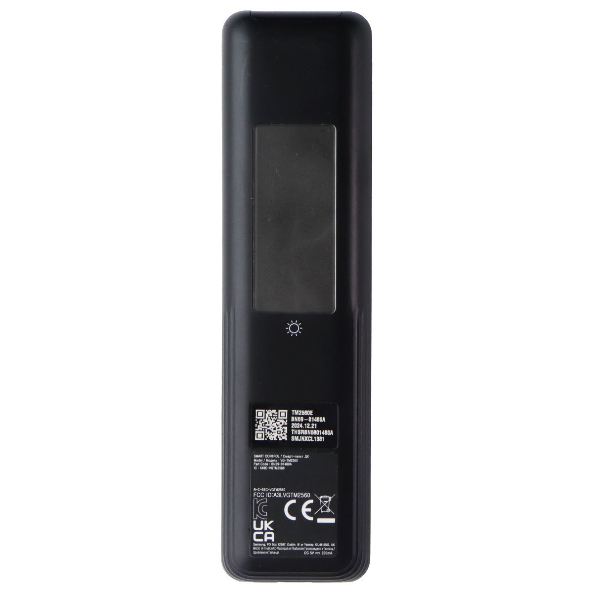 Samsung OEM BN59-01480A Solar Voice Remote for Select Samsung TVs - Black TV, Video & Audio Accessories - Remote Controls Samsung - Simple Cell Bulk Wholesale Pricing - USA Seller
