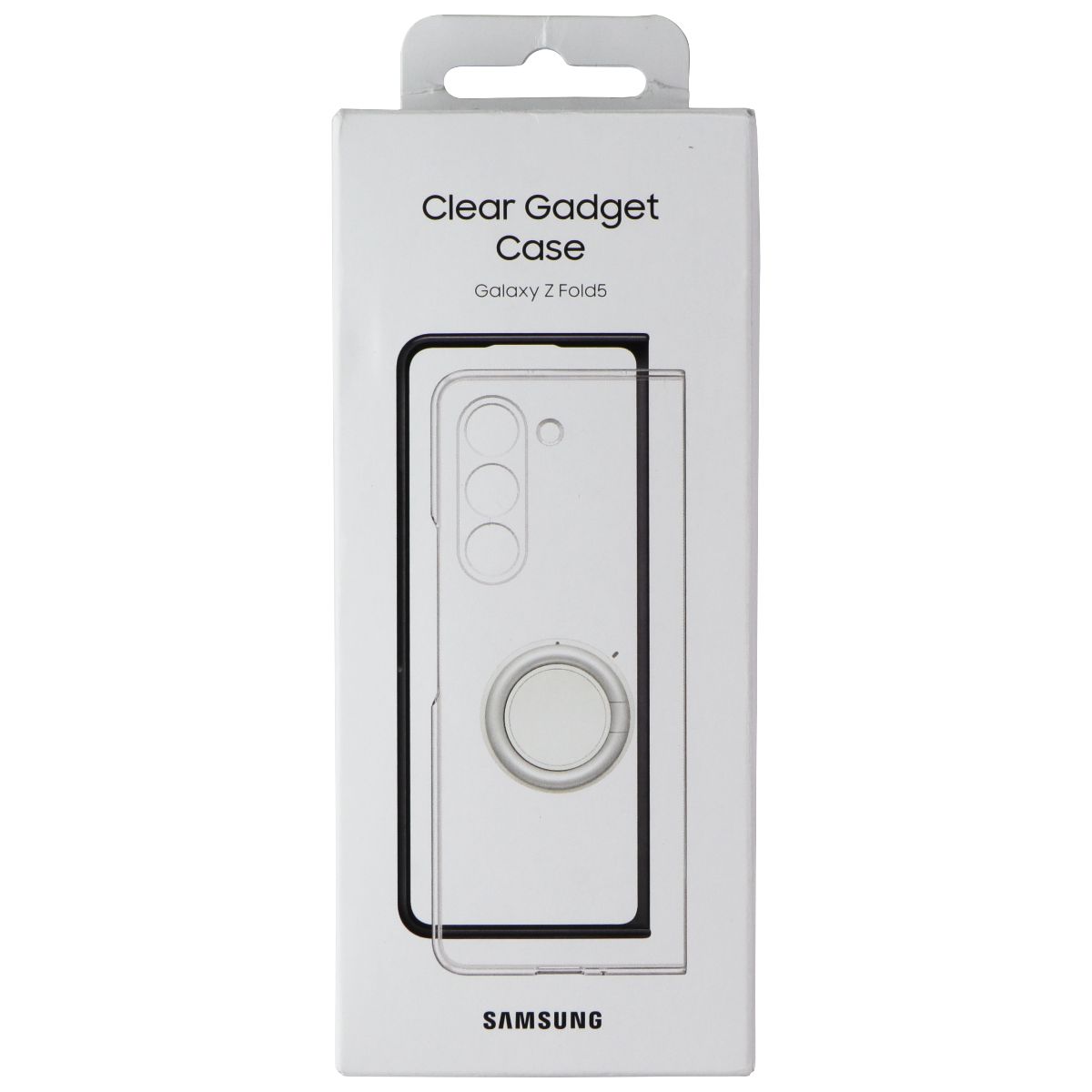 Samsung Clear Gadget Case for Samsung Galaxy Z Fold5 - Clear/Black Cell Phone - Cases, Covers & Skins Samsung - Simple Cell Bulk Wholesale Pricing - USA Seller