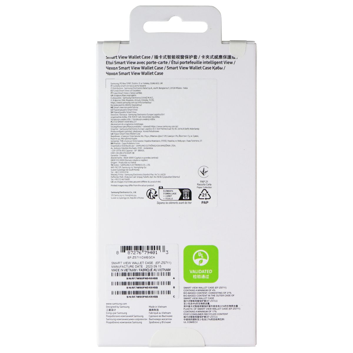 Samsung Smart View Wallet Case for Samsung Galaxy S23 FE - White