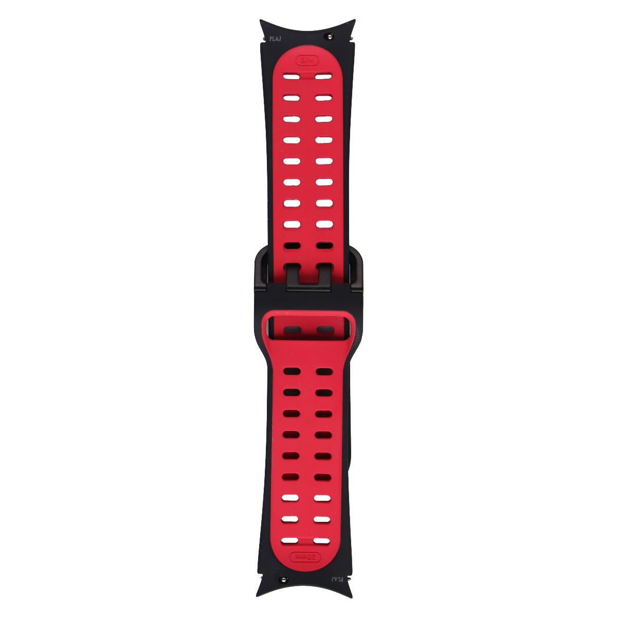 Samsung Extreme Sport Band for Galaxy Watch4 or Later - Black/Red 20mm S/M Smart Watch Accessories - Watch Bands Samsung - Simple Cell Bulk Wholesale Pricing - USA Seller