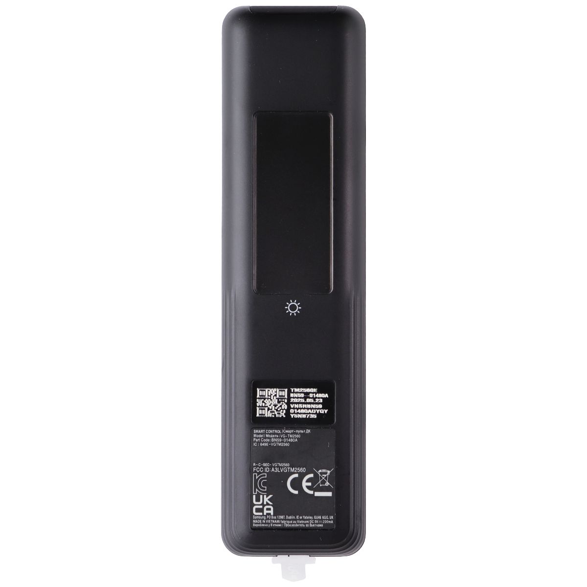 Samsung TM2560E Solar Voice Remote (BN59-01480A) for Select Samsung TVs - Black TV, Video & Audio Accessories - Remote Controls Samsung - Simple Cell Bulk Wholesale Pricing - USA Seller