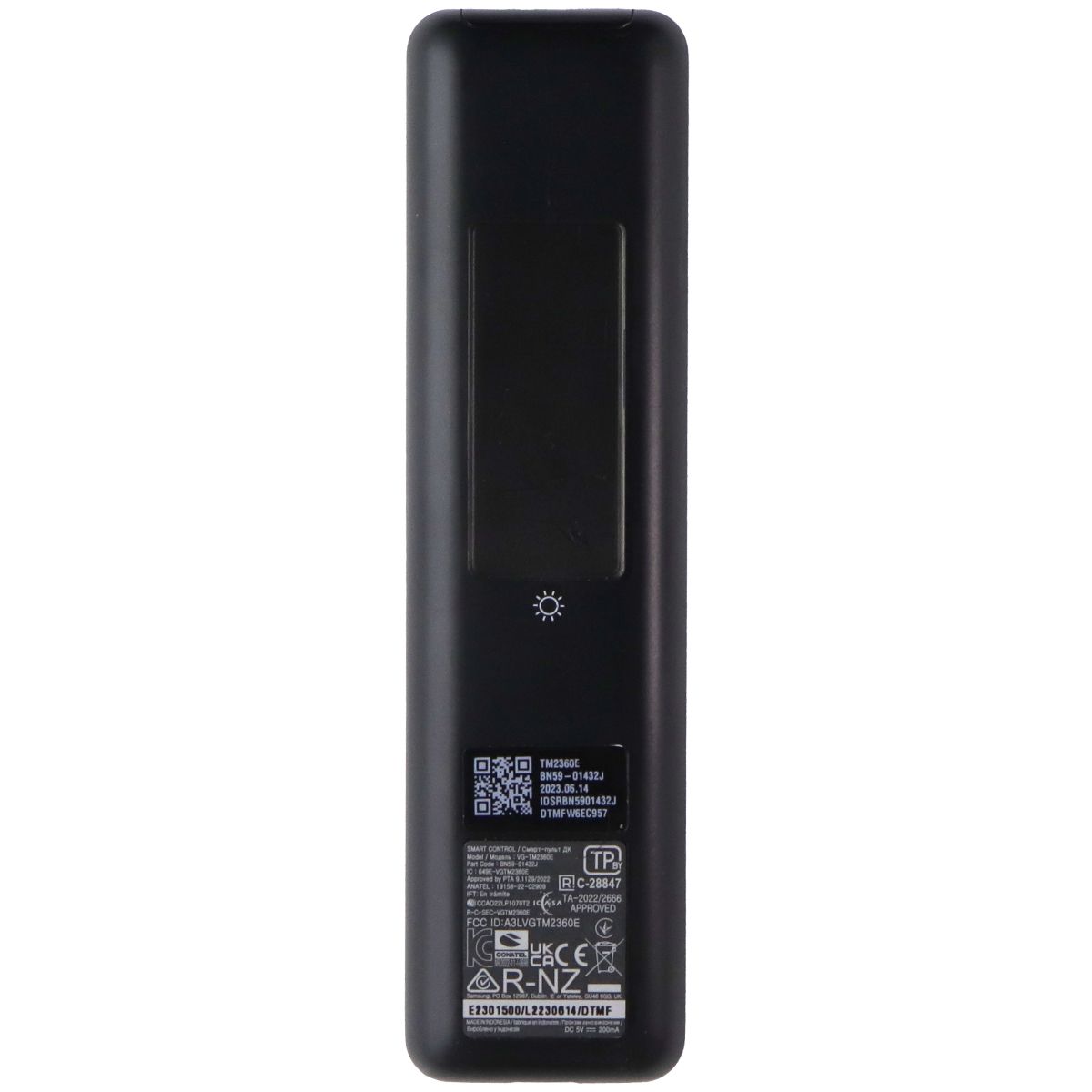 Samsung Solar Voice Remote Control (BN59-01432J) for Select Samsung TVs - Black TV, Video & Audio Accessories - Remote Controls Samsung - Simple Cell Bulk Wholesale Pricing - USA Seller