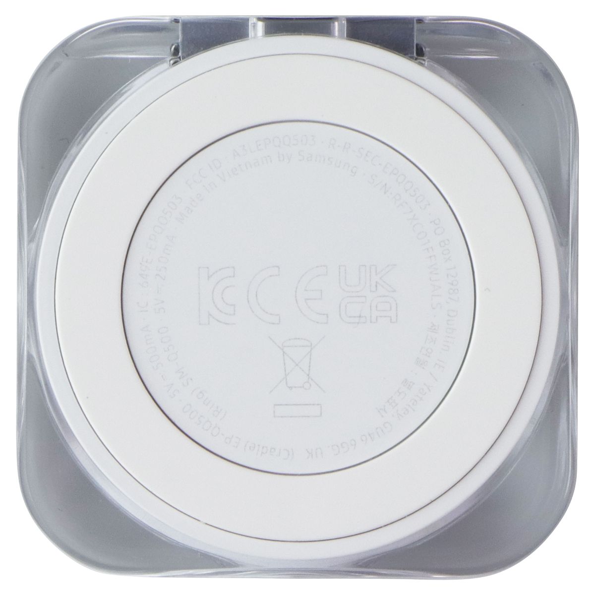 Samsung Galaxy Portable Charging Case for Fitness Ring - Size 10 / Clear