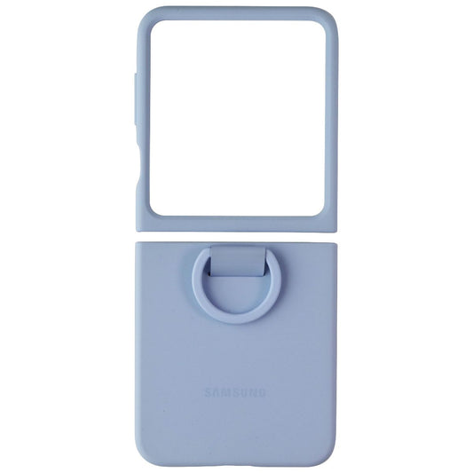 Samsung Official Silicone Case with Ring for Galaxy Z Flip6 - Blue Cell Phone - Cases, Covers & Skins Samsung - Simple Cell Bulk Wholesale Pricing - USA Seller