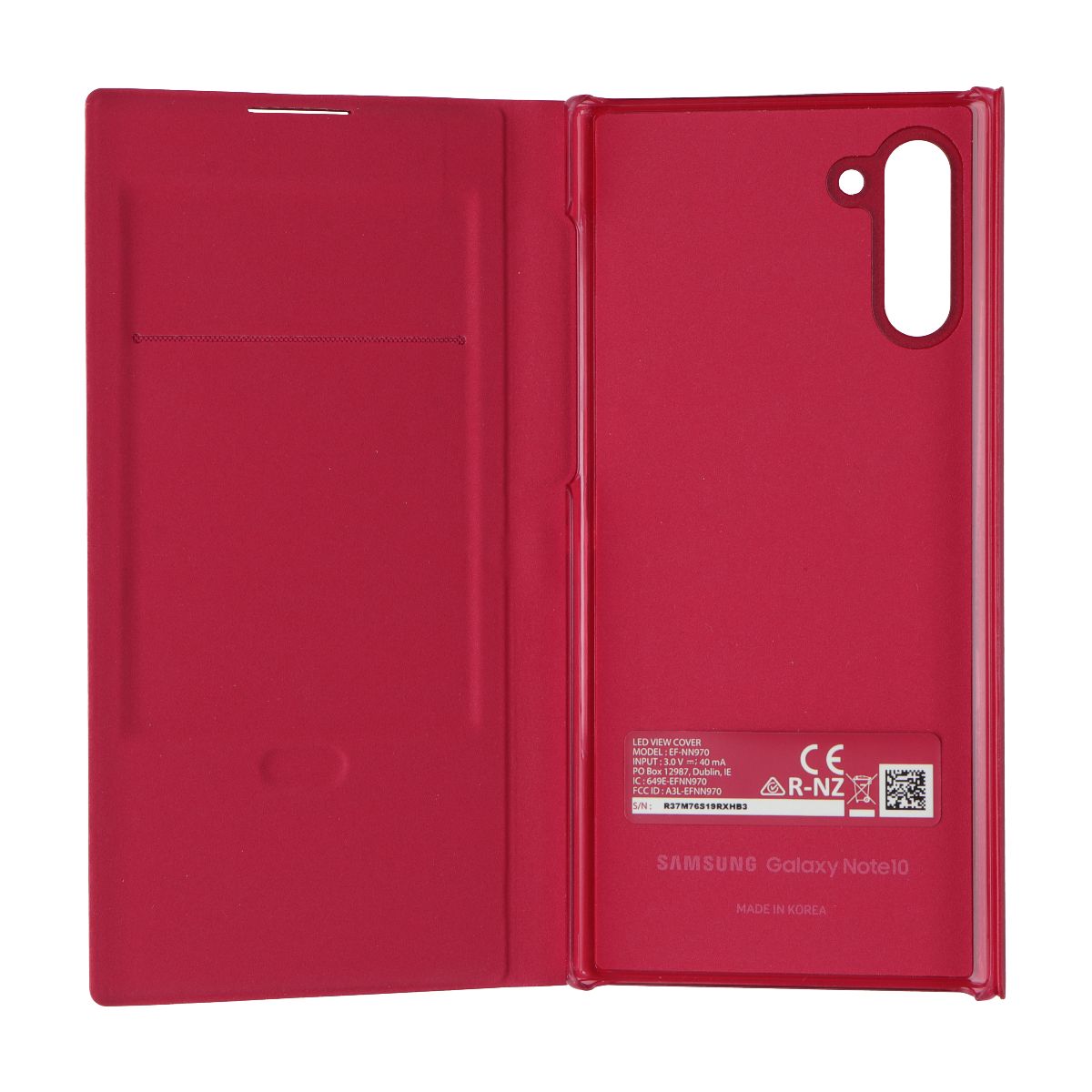 Samsung Smart LED View Cover for Samsung Galaxy Note10 / Note10 (5G) - Red Cell Phone - Cases, Covers & Skins Samsung - Simple Cell Bulk Wholesale Pricing - USA Seller