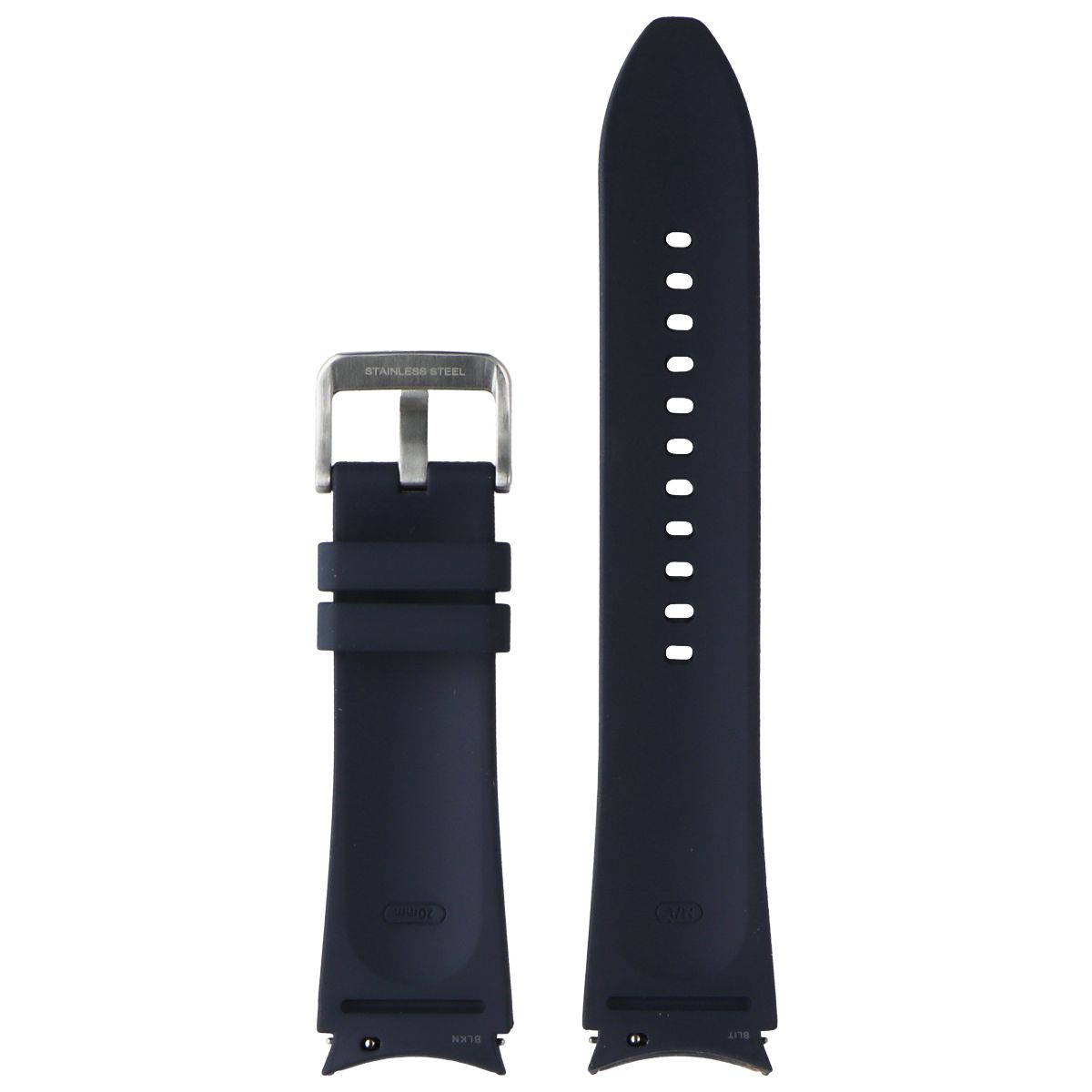 Samsung Hybrid Leather Band for Galaxy Watch4 & Later (20mm) M/L - Navy Smart Watch Accessories - Watch Bands Samsung - Simple Cell Bulk Wholesale Pricing - USA Seller