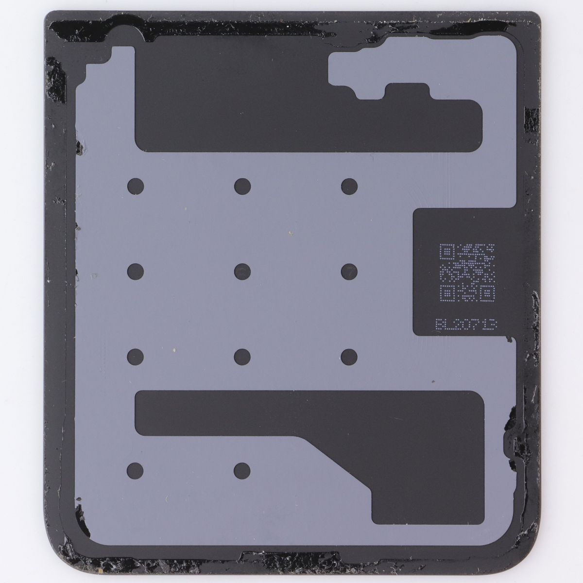Repair Part OEM Pull Back Glass Bottom Cover for Galaxy Z Flip4 - Graphite