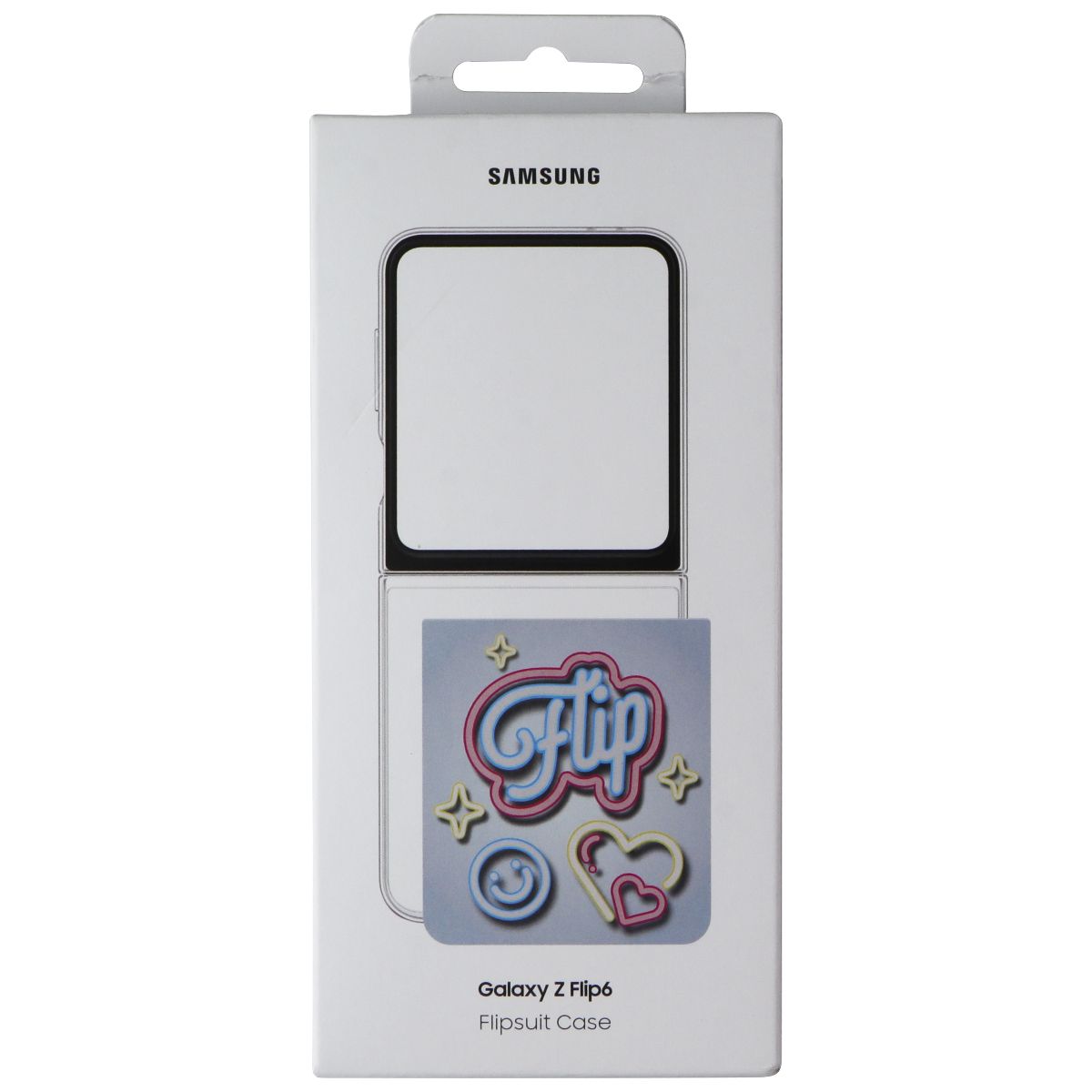 Samsung Official Flipsuit Case for Samsung Galaxy Z Flip6 - Flip/Hearts/Smiley Cell Phone - Cases, Covers & Skins Samsung - Simple Cell Bulk Wholesale Pricing - USA Seller