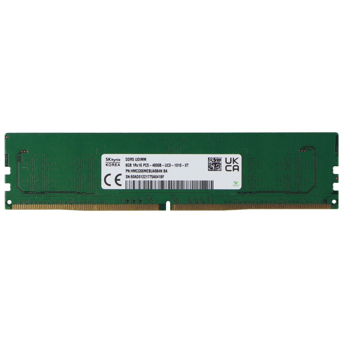 SK Hynix (8GB) DDR5 1Rx16 (DDR5-4800) Laptop SODIMM RAM (HMCG66MEBUA084N) Computer Parts - Memory (RAM) SK Hynix - Simple Cell Bulk Wholesale Pricing - USA Seller