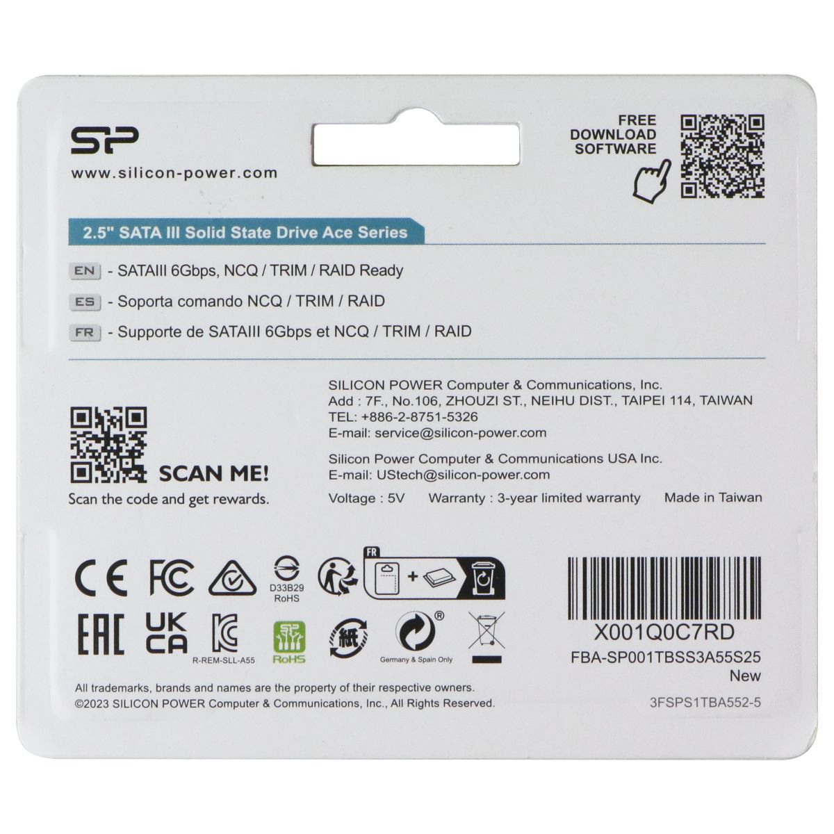 SP Silicon Power A55 2.5-inch SATA III 1TB SSD (SP001TBSS3A55S25) Digital Storage - Other Hard Drives SP Silicon Power - Simple Cell Bulk Wholesale Pricing - USA Seller